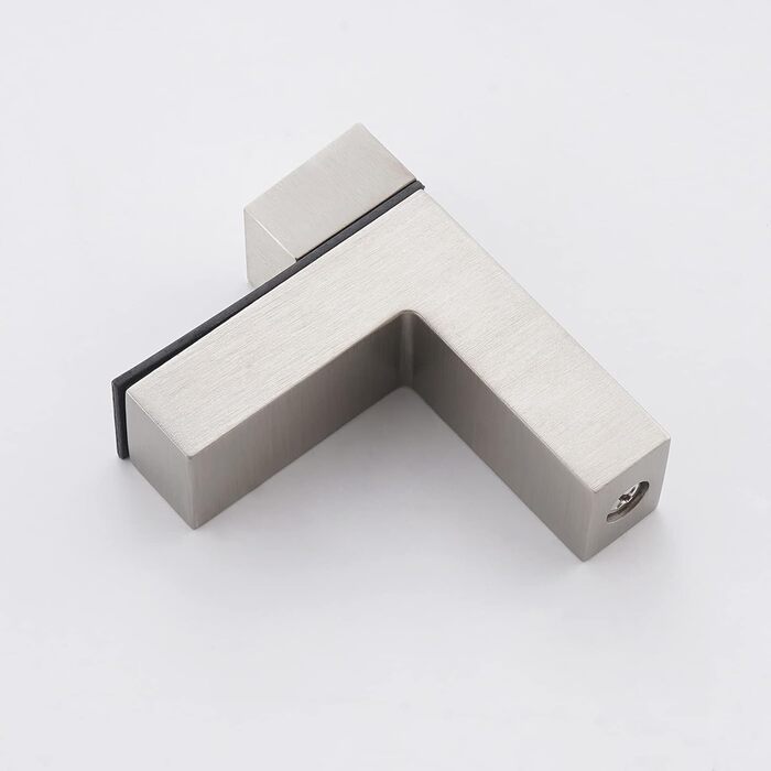 KES Shower Shelf for Hanging, Bathroom Shelf, Wall Shelf, Shower Glass Shelf, 8mm Shower Shelf, Bathroom Shelf, Tempered Glass with Shelf Supports 60cm Brushed Nickel, BGS3201S60-2 (40 CM, Brushed Nickel)