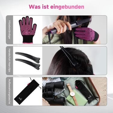 Гладенька щітка-випрямляч з LED дисплеєм, захист від опіків, швидкий нагрів за 30 секунд, професійний випрямляч для волосся з 9 температурними режимами (125°C-215°C), сірий