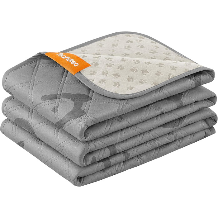 Водонепроникна собача ковдра Feandrea, 178 x 76 см, захист для авто та диванів, машинне прання, антиковзаюча, стегане покриття, сірий PPB025G01 (S 135x76 см)