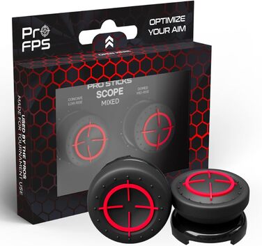ProFPS Thumbstick Extensions: PS5 Accessories & PS4 Accessories - Controller Sticks for Aimbot Accuracy - Optimal Playstation Accessories & PS5 Accessories for Esports (Scope - Mixed Set)