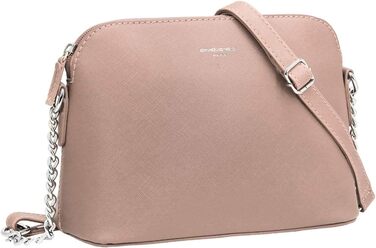 Сумка жіноча David Jones через плече рожева: кросбоді, клатч, вечірня, повсякденна, зі шкіри PU, на ланцюжку