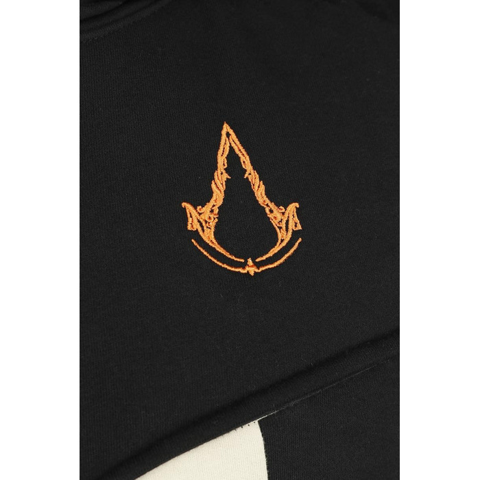 Чоловіча худі Assassin's Creed Mirage — чорна курт-худі з капюшоном Basim, ігровий мерч, розмір L