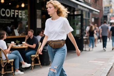 Стильна бананка для жінок, розкішна бананка з натуральної овчини, для вечірок, клубів, бананка на пояс, поясна сумка Crazycoffee