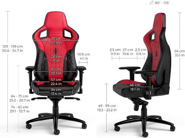 Ігрове крісло noblechairs Epic Spider-Man, ергономічне, офісне, з підголівником і поперековою підтримкою, для користувачів до 120 кг та 185 см
