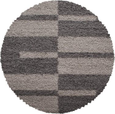 Шкіряний килим HomebyHome для вітальні 140x200 см - м'який, пухнастий, антрацитовий, для спальні, кухні, під ліжко