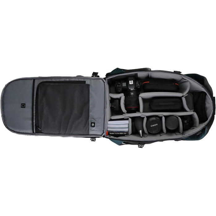 Рюкзак для камери Rollei Fotoliner Ocean L: великий, з перероблених PET-пляшок, з дощем.і, підходить для ручної поклажі