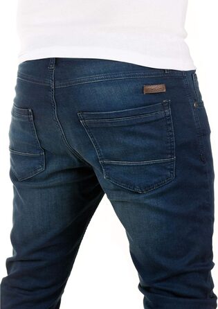 Чоловічі джинси WOTEGA Noah Slim Fit (38W/36L, синій Dress Blues 3r4024) - джинси-светшот для чоловіків