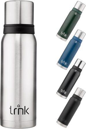 Термос Outdoor Arktis 2 - 1200 мл, нержавіюча сталь, BPA-free, зберігає тепло 32 години, з 2 кришками-чашками, для посудомийної машини, сірий колір
