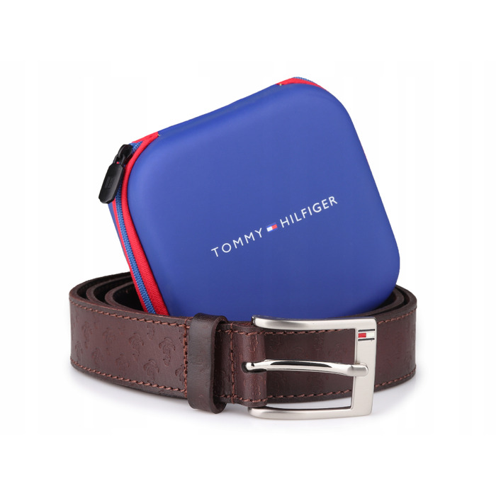 Чоловічий ремінь Tommy Jeans коричневого кольору