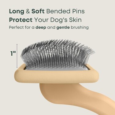 Щітка для собак Doodle Slicker від Freshly Bailey, ідеальна для догляду за породою Goldendoodle та пуделя, середньої та довгої шерсті, розплутування, розчісування та надання об'єму, must-have для Goldendoodle