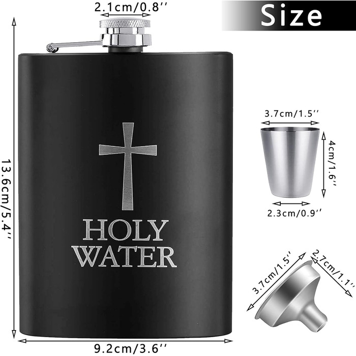 Набір фляг з нержавіючої сталі Wieat 8oz, гравіювання, подарункова коробка, для наречених/почетних гостей, фляга для чоловіків та жінок (з 1x воронкою, 2x стаканами)