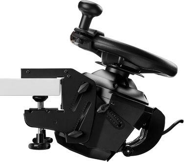 Набір Thrustmaster T128 SimTask Pack для симуляторів вантажівок та сільського господарства: кермо з Force Feedback та комплект для плоского монтажу, сумісний з Xbox та PC