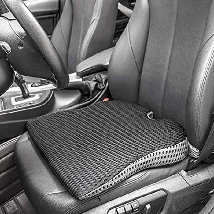 Wlauqueta Auto Truck Wedge Seat Cushion for Pressure Relief, Pain Reduction, Shock Absorption, Orthopedic Ergonomic Support, Memory Foam