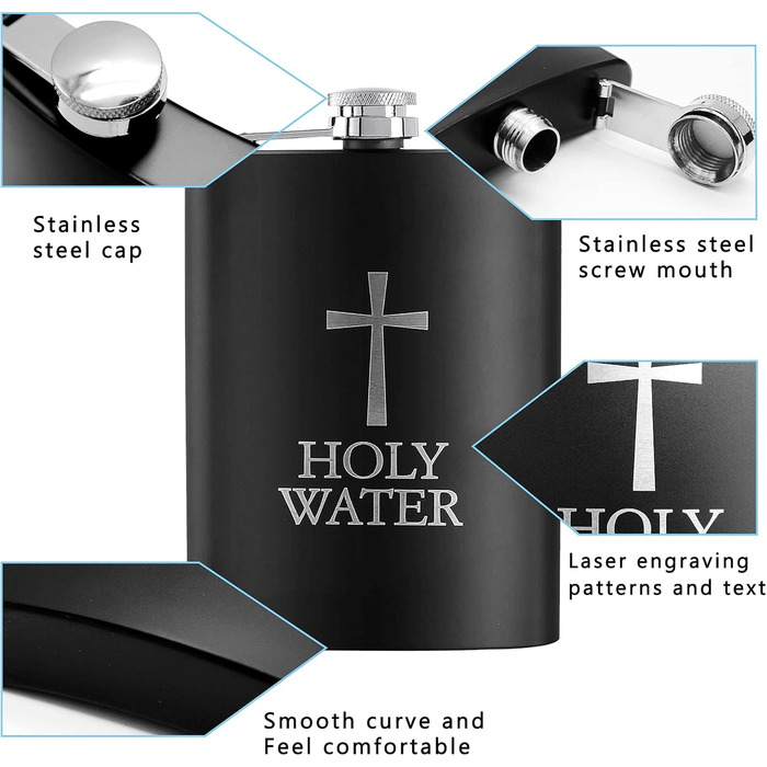 Набір фляг з нержавіючої сталі Wieat 8oz, гравіювання, подарункова коробка, для наречених/почетних гостей, фляга для чоловіків та жінок (з 1x воронкою, 2x стаканами)