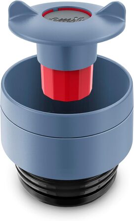 Термокружка Emsa N20202 Travel Mug Classic, 0.36 л, нержавіюча сталь, 4 години гаряча, 8 годин холодна, герметична, для миття в посудомийній машині, 360° отвір для пиття, синій