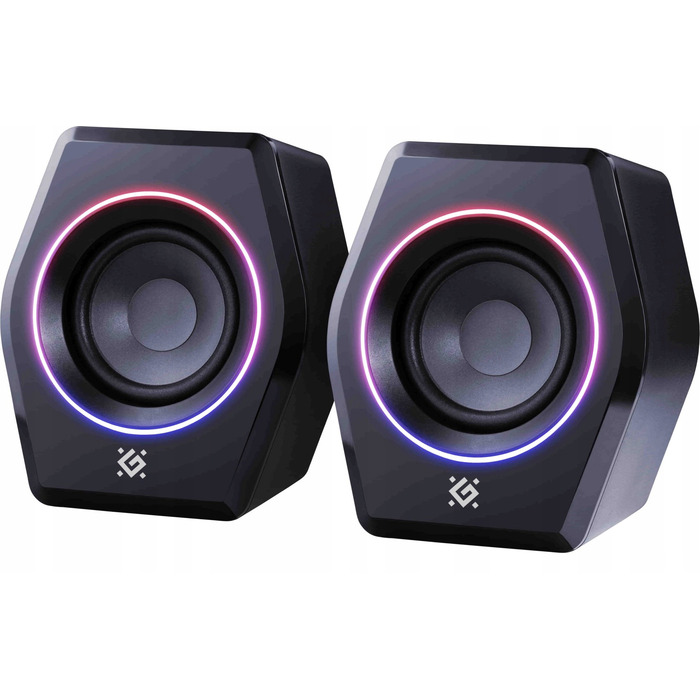 Комп'ютерні колонки Defender Solar 9 2.0 Bluetooth 10 Вт з LED-підсвіткою та USB
