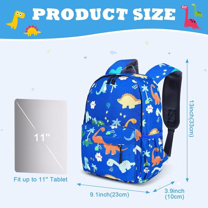 Дитячий рюкзак для хлопчика Kinderrucksack, Mini-рюкзак, рюкзак у дитячий садок та школу, сумочка для малюків, для хлопчиків та дівчаток (#6 Blau-b)