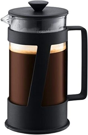 Bodum CREMA Френч-прес для приготування кави, 1.0 л, нержавіюча сталь, чорний