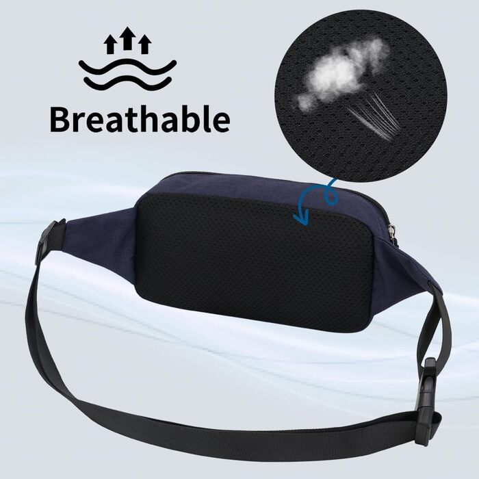 Сумка на пояс для чоловіків та жінок, спортивна, для подорожей та активного відпочинку (Блакитна)