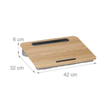 Relaxdays Laptop Cushion with Phone Holder