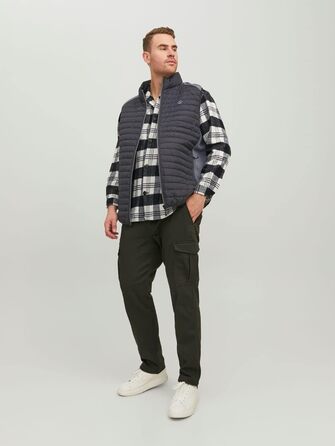 Жилет чоловічий Jack & Jones степовий 3XL темно-синій блейзер
