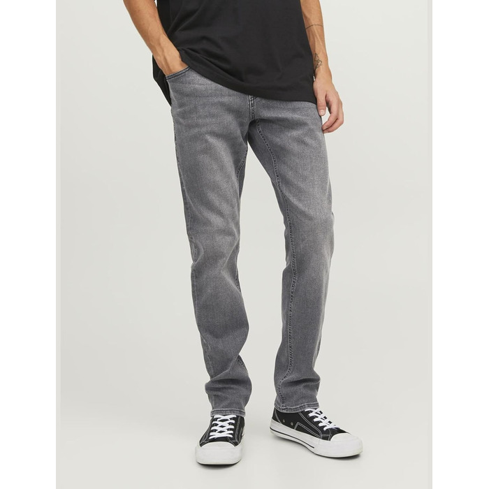Джинси чоловічі JACK & JONES JJIGLENN Original SQ 349 Noos, чорний денім, Streetwear, розмір 32W/30L