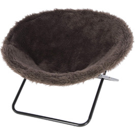 Кішечка Ліжко Kerbl Sharon, коричневе, 40х50 см, з металевим каркасом, складне, для котів