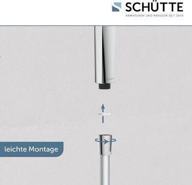 Ручна лійка для душу SCHÜTTE SAMOA RAIN з антинакипним покриттям | 3 режими, 300+ форсунок, хромована | для душу