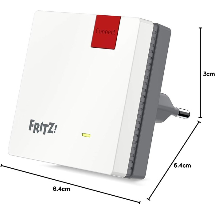 Повторювач Wi-Fi AVM FRITZ!Repeater 600 (2.4 ГГц, до 600 Мбіт/с, WPS, компактний) - міжнародна версія