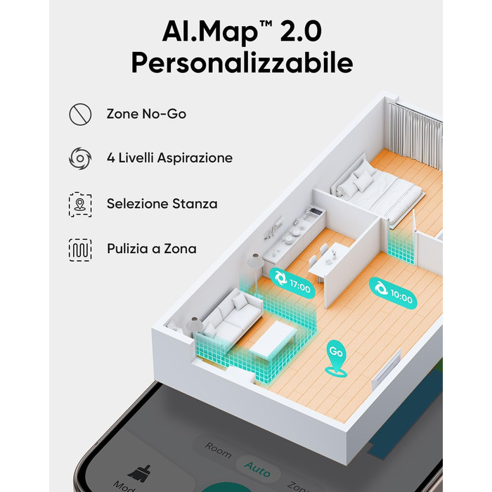 Робот-пилосос Eufy L60 Hybrid з функцією миття, потужність 5000Pa, лазерна навігація iPath, для ретельного прибирання, ідеальний для волосся та твердих підлог (відновлений)