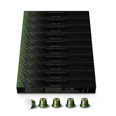 Кава Nespresso Original India: суміш Arabica та Robusta, темне обсмаження, 100 капсул