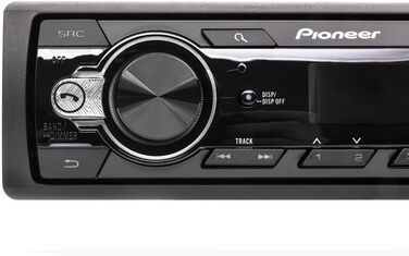 Автомагнітола Pioneer MVH-330DAB 1DIN з RDS, DAB+, USB, AUX, Bluetooth, компактна
