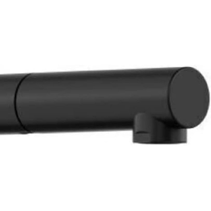 Кухонний змішувач BLANCO MILA чорного матового кольору, високого тиску, з висувним виливом та керамічною картриджі