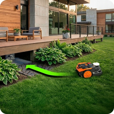Робот-газонокосарка без розмежувального кабелю Worx Vision Cloud RTK V-SLAM 650 м² WR365E