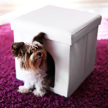 Relaxdays Dog Box Seat Stool