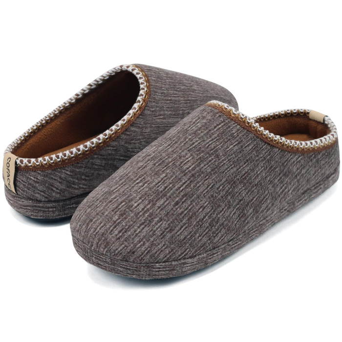 Чоловічі пантолетки COFACE з м'якою піною Memory Foam, зручні шльопанці для дому та вулиці (колір кавовий, 46 EU)