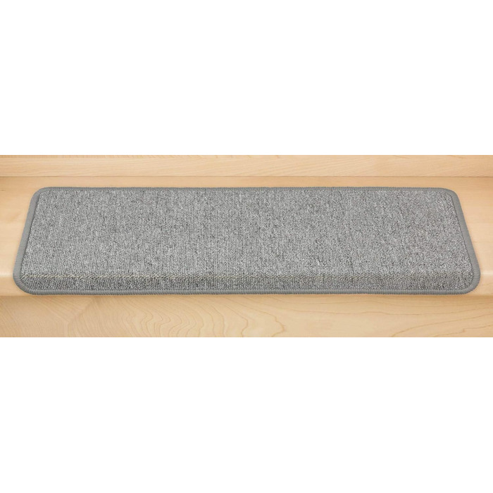 Kettelservice-Metzker Stair Treads/Step Mats Ariston 15-Piece Value Set Rectangular Light Grey 15 Pieces Light Grey Rectangular