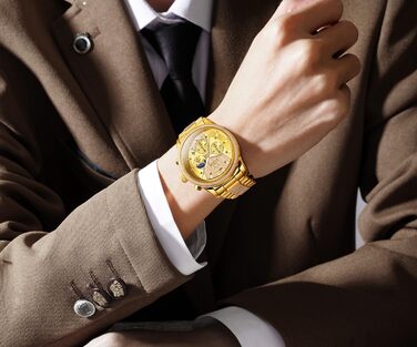 Чоловічий наручний годинник OLEVS з натурального дерева (клен), водонепроникний кварцовий годинник у бізнес-стилі, модель 3645