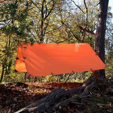 DD Plane - намет-тент 3x3 м, легкий, багатофункціональний та міцний, Coyote Brown (Sunset Orange)