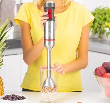 Погружний блендер Zelmer ZHB4650, 1400 Вт, сріблястий/сірий