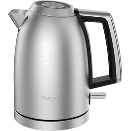 Krups Smart'n Light Kettle, 5 Temperatures, 1.7 Liter Capacity, Stainless Steel Interior, Double-Walled, Black, BW801810 (BW552D Excellence)