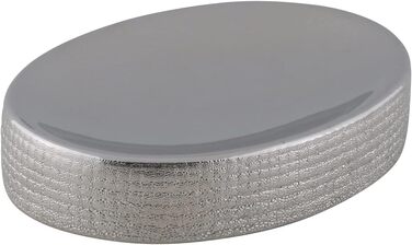 Набір для ванної кімнати Axentia Glitzer Hollywood - 4 предметів, сріблястий, 13 x 32 x 20 см