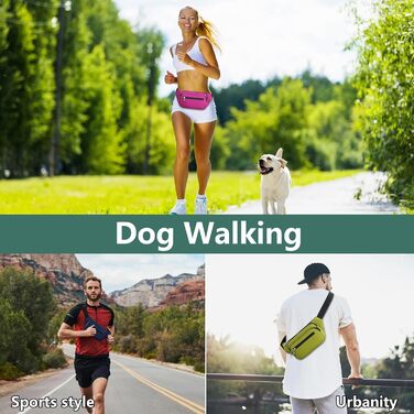 Поясна сумка на пояс, унісекс, зелена. Сумка через плече, для подорожей, прогулянок з собакою, чоловіча та жіноча. Довжина ремінця 60 см