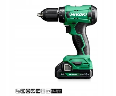 Дриль-шурупокрут Hikoki DS18DA WCZ у кейсі, 2x2,0 Аг, 18 В, 50 Нм