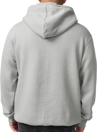 Чоловічий худі на блискавці Smith & Solo — спортивна кофта з капюшоном, Slim Fit, сіра, розмір L, високоякісна бавовняна суміш