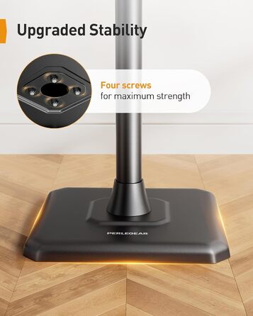 Підставка для колонок Perlegear PGSS12 - пара, регульована висота 83.8-106.7 см, для сателітів, з кабелеуправлінням, 6 кг