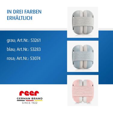 Наушники для захисту слуху Reer SilentGuard для немовлят, сірі. Безпечні, м'які, легкі, з можливістю росту.