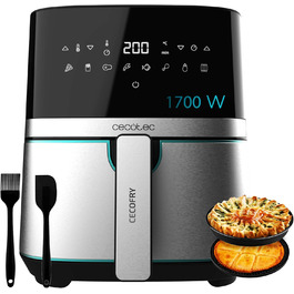 Фритюрниця Cecotec Cecofry Full Inox 5500 Pro 5.5 л з аксесуарами. 1700 Вт, цифрова, без масла, PerfectCook, з нержавіючої сталі