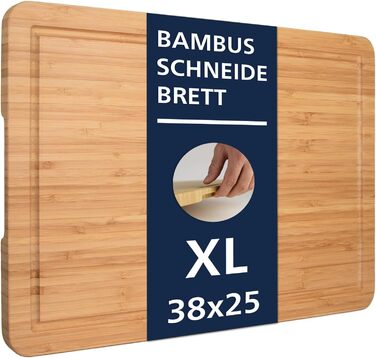 Дерев'яний обробний стіл з бамбука, 45 x 30 x 2 см, XL, сертифікат FSC®, антибактеріальний, для кухні