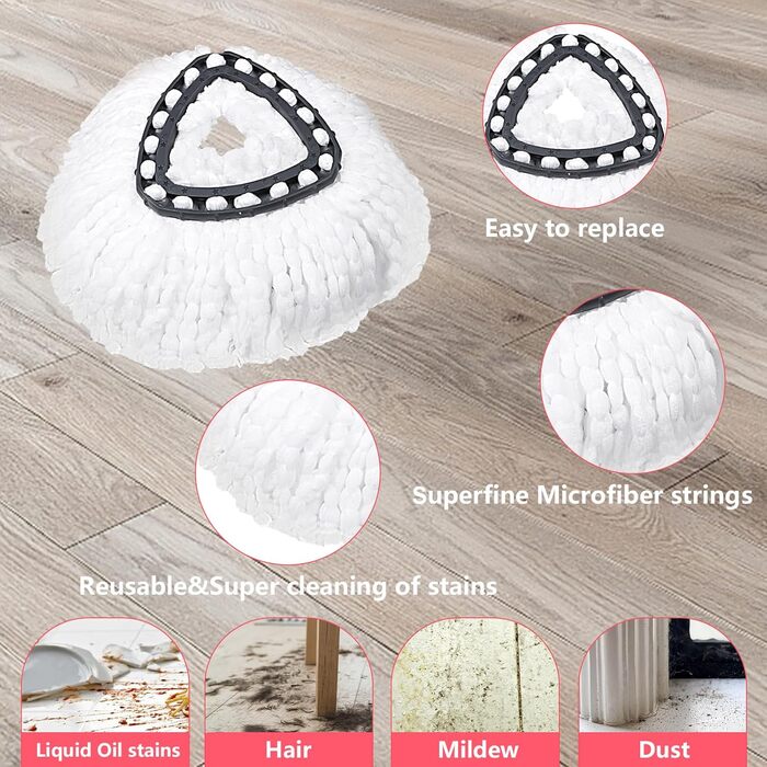 Replacement mop heads
